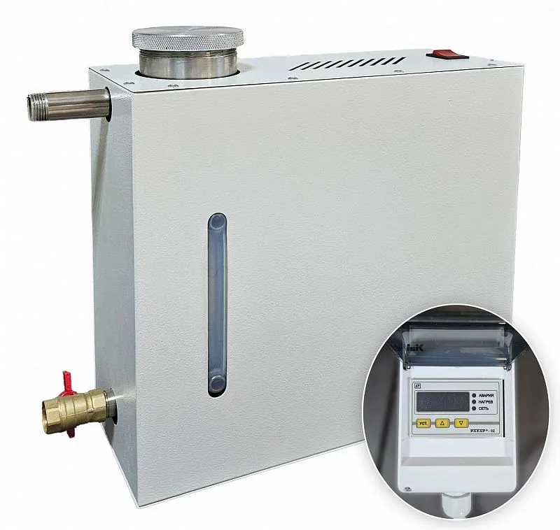 Парогенератор  накопительный, 1,6 кВт с выносным цифровым пультом управления